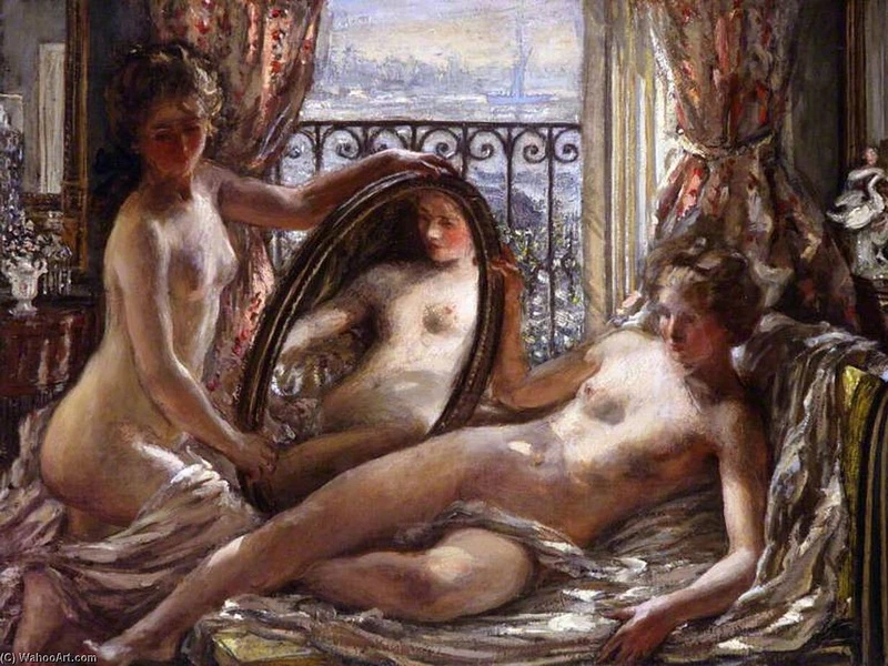 1860-Philip Wilson Steer - Lo specchio, 1901